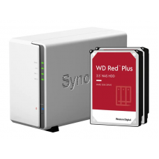 Synology NAS DiskStation DS220j 2-bay WD Red Plus 4 TB