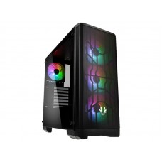 BitFenix Boîtier d'ordinateur Nova Mesh TG A-RGB Noir